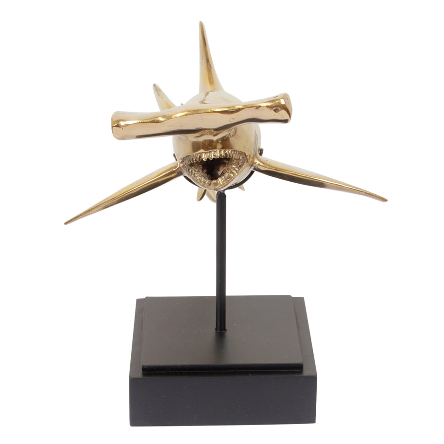 Brass Hammer Shark on Stand S