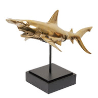 Brass Hammer Shark on Stand S