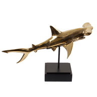 Brass Hammer Shark on Stand S
