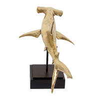 Brass Hammer Shark on Stand S