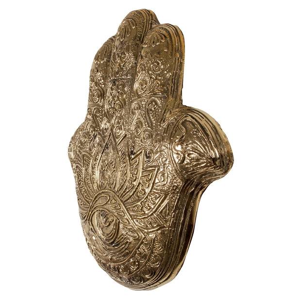 Brass Hanging Fatima Hand XL