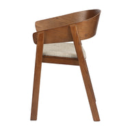 Edo Wooden Armchair Reddish