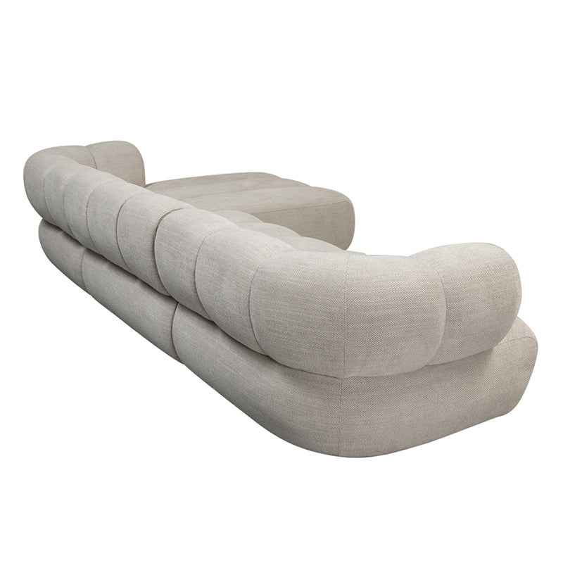 New York 4 Seater Right Lounge Sofa Beige