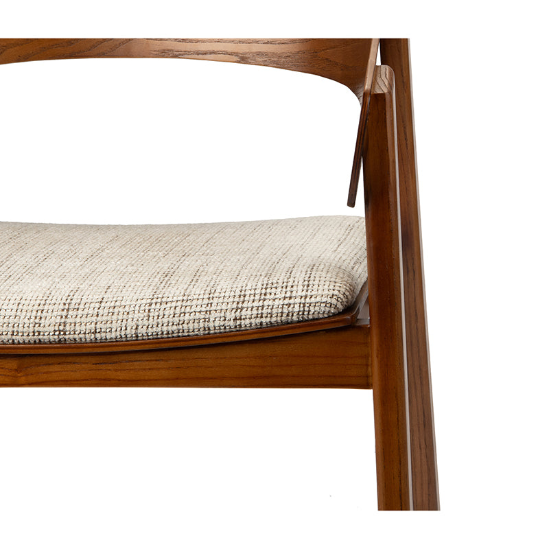 Edo Wooden Armchair Reddish