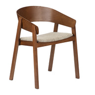 Edo Wooden Armchair Reddish