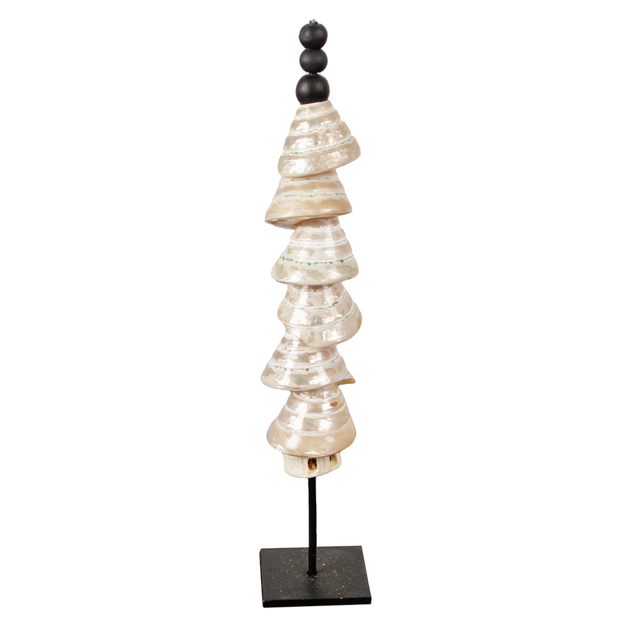 J73 Shell Tower Pearl On Stand L