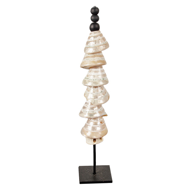 J73 Shell Tower Pearl On Stand L