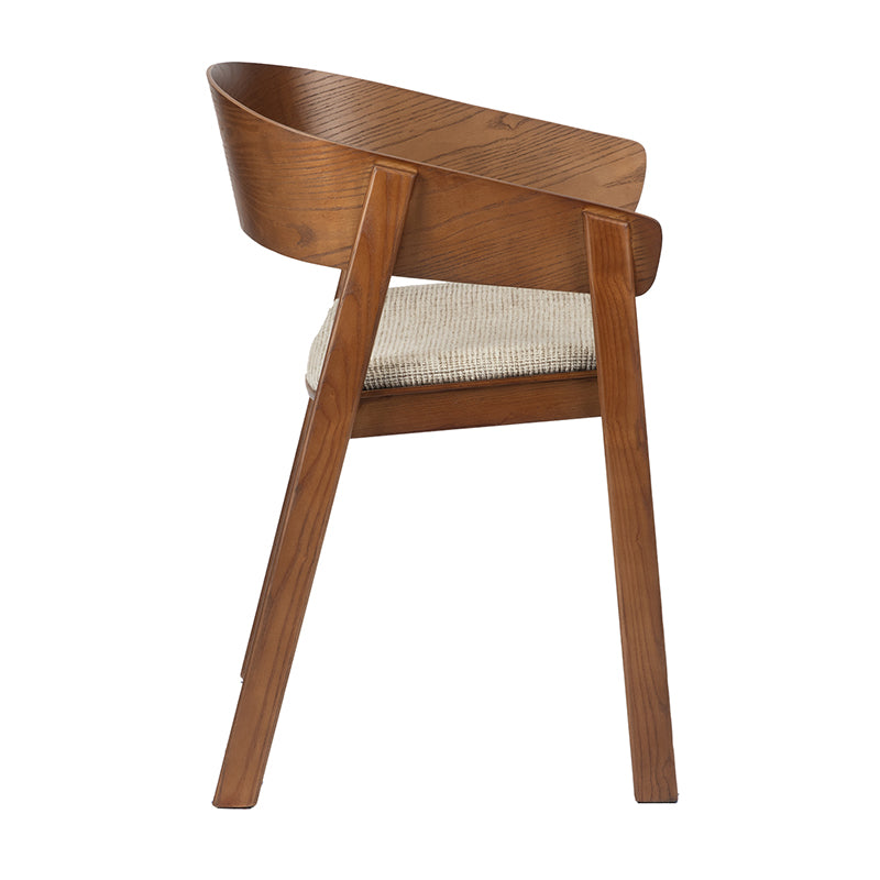 Edo Wooden Armchair Reddish