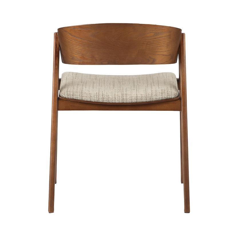 Edo Wooden Armchair Reddish