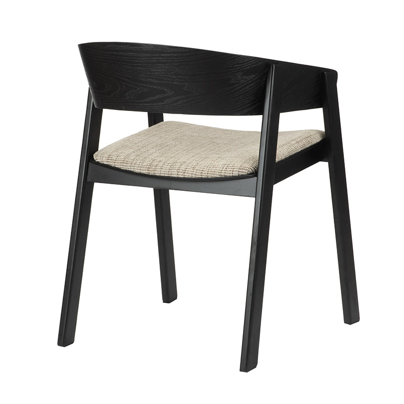 Edo Wooden Armchair Black