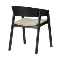 Edo Wooden Armchair Black