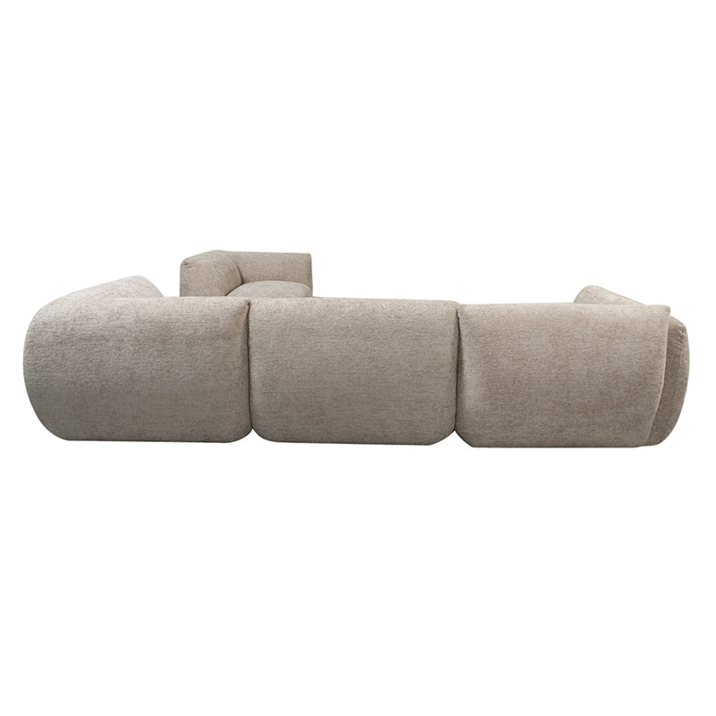 Amsterdam 5 Parts Corner Sofa Latte