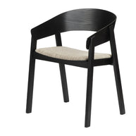 Edo Wooden Armchair Black
