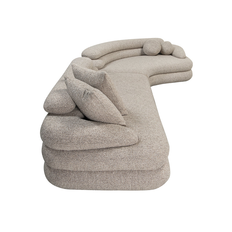 Cairo 6 Seater Sofa Sand Bouclé