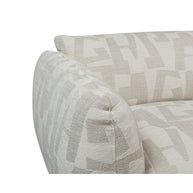 Amsterdam 2.5 Seater Sofa White Glyphs