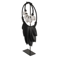 K35 Black and White Octo Necklace S On Stand