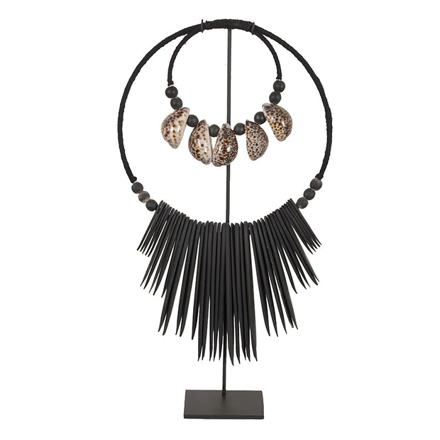 K34 Black Tiger Octo Necklace L On Stand