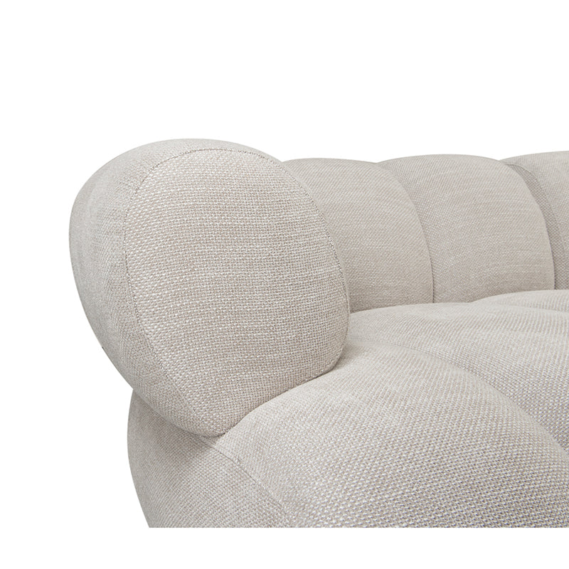 New York 2.5 Seater Right Lounge Sofa Beige