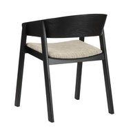 Edo Wooden Armchair Black