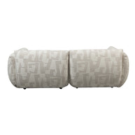 Amsterdam 2.5 Seater Sofa White Glyphs