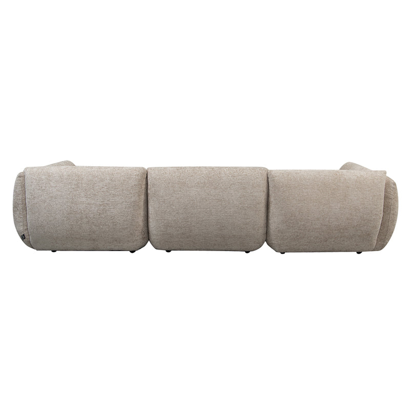 Amsterdam 4 Seater With Ottoman Sofa Latte