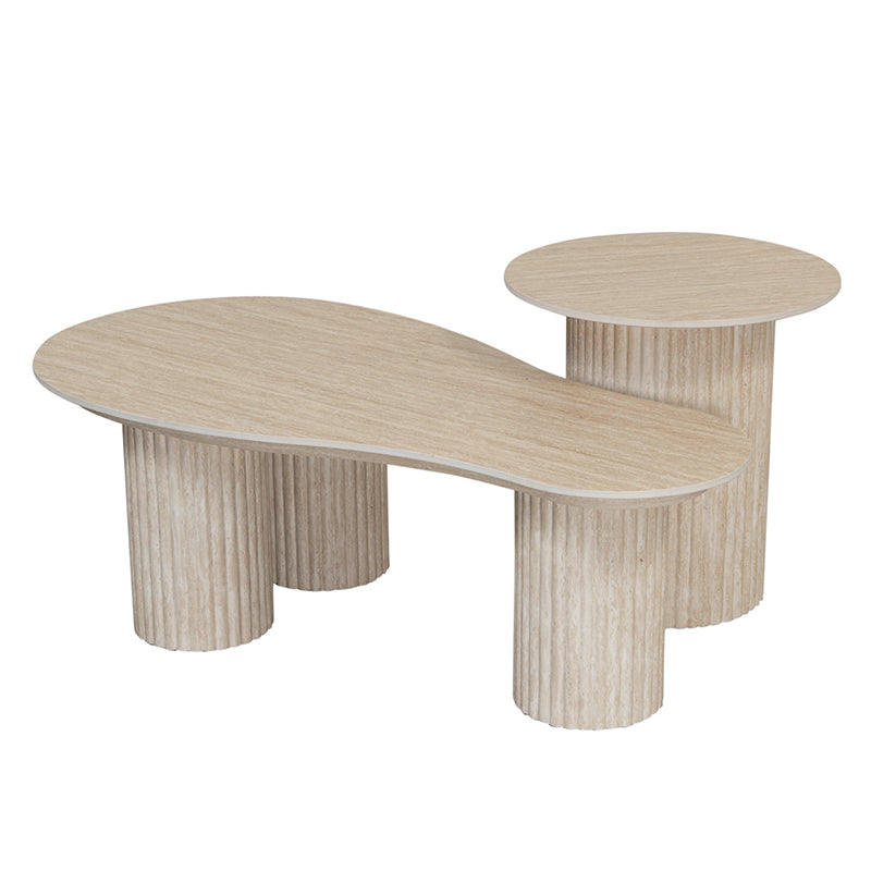 Craft Coffee Table Small Ceramic Travertine