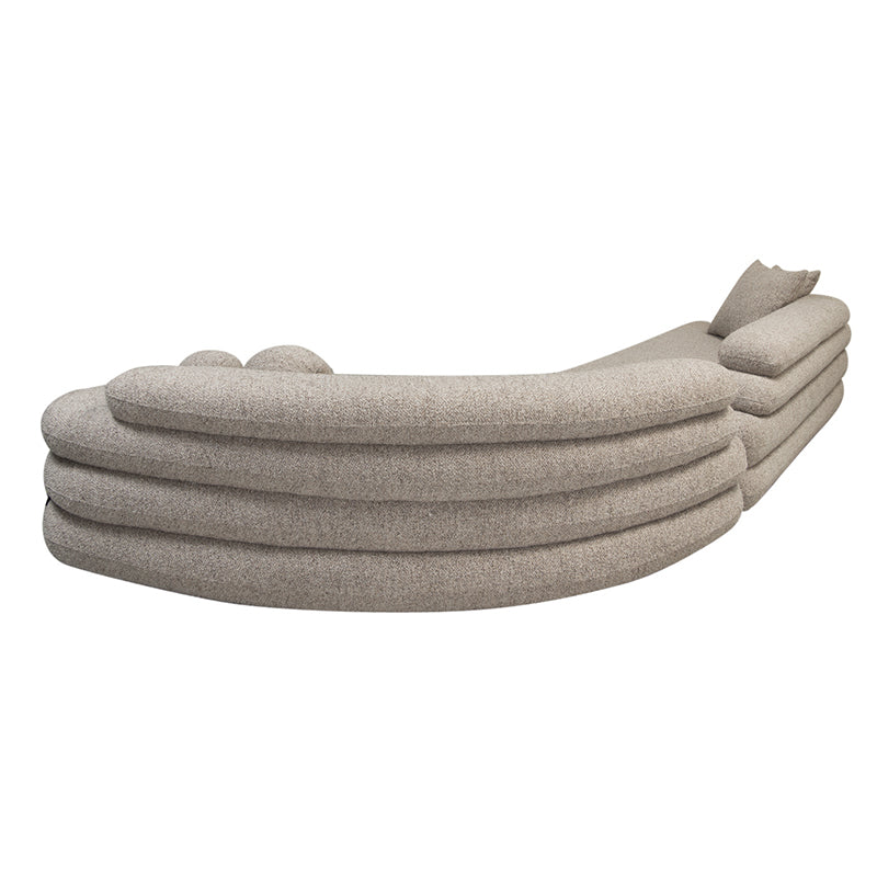 Cairo 6 Seater Sofa Sand Bouclé