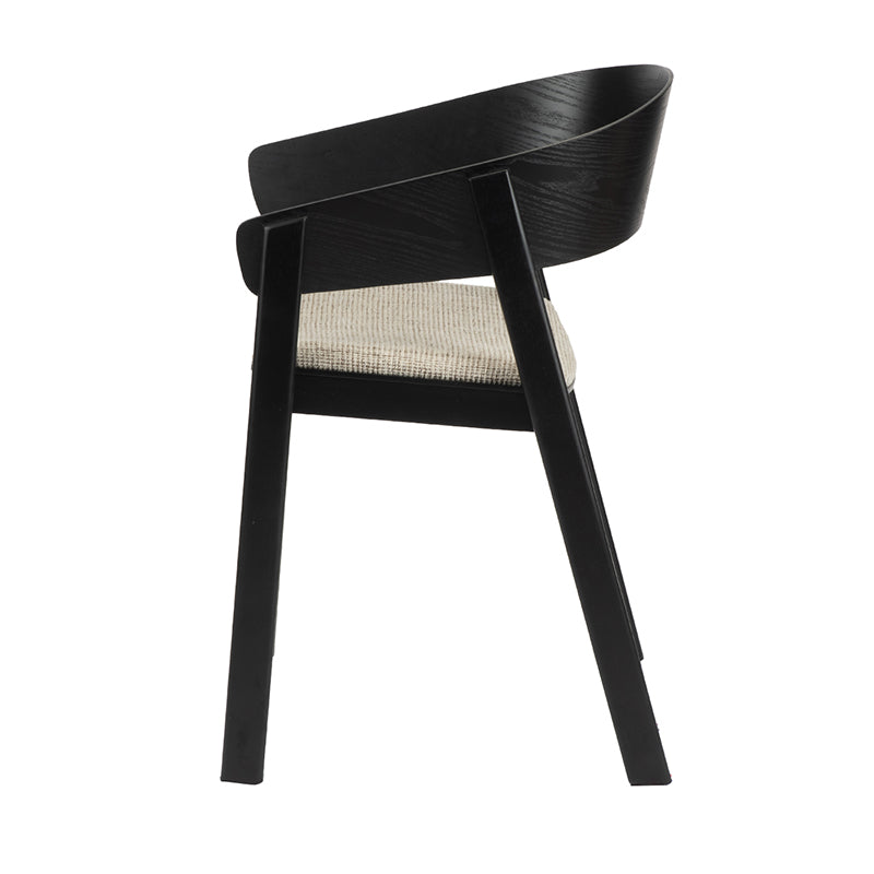 Edo Wooden Armchair Black