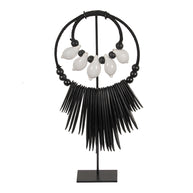 K35 Black and White Octo Necklace S On Stand