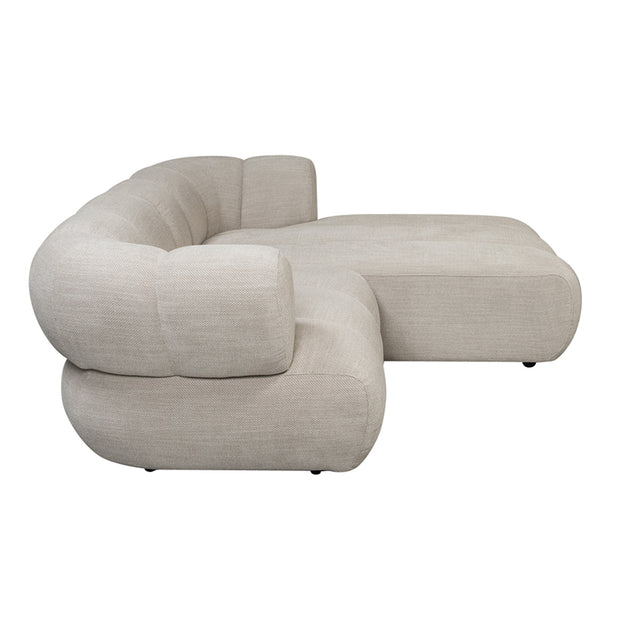New York 2.5 Seater Right Lounge Sofa Beige