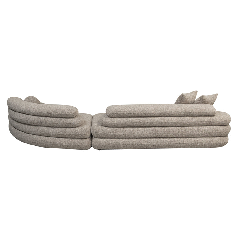 Cairo 6 Seater Sofa Sand Bouclé