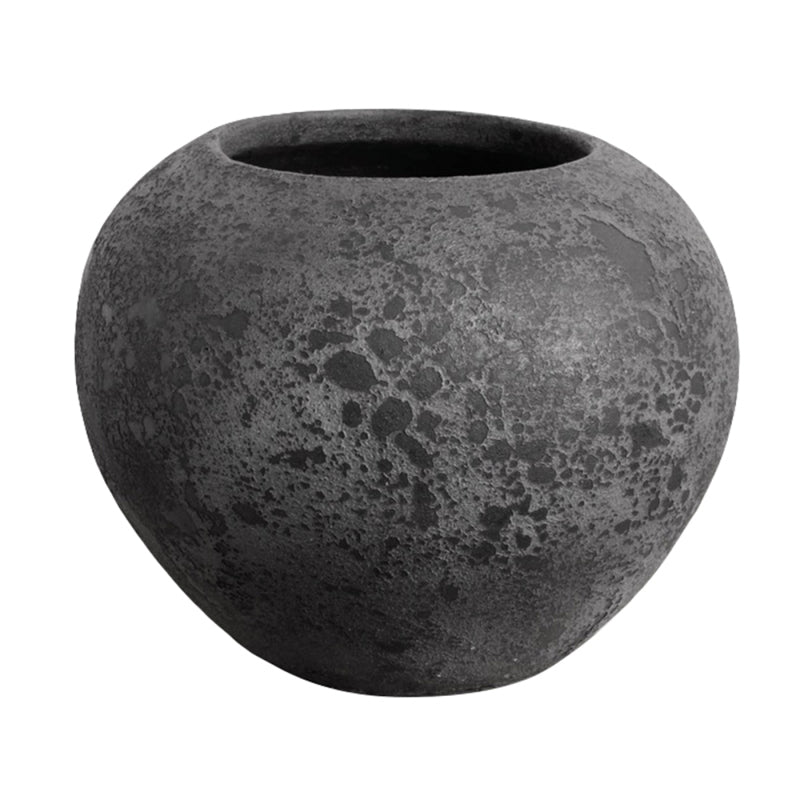 Ceramic Khlong Vase Black S
