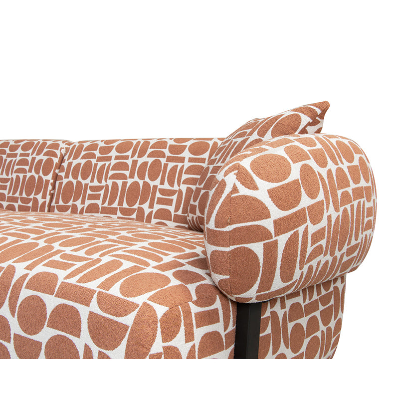 Kathmandu 3 Seater Sofa Amon Terracotta