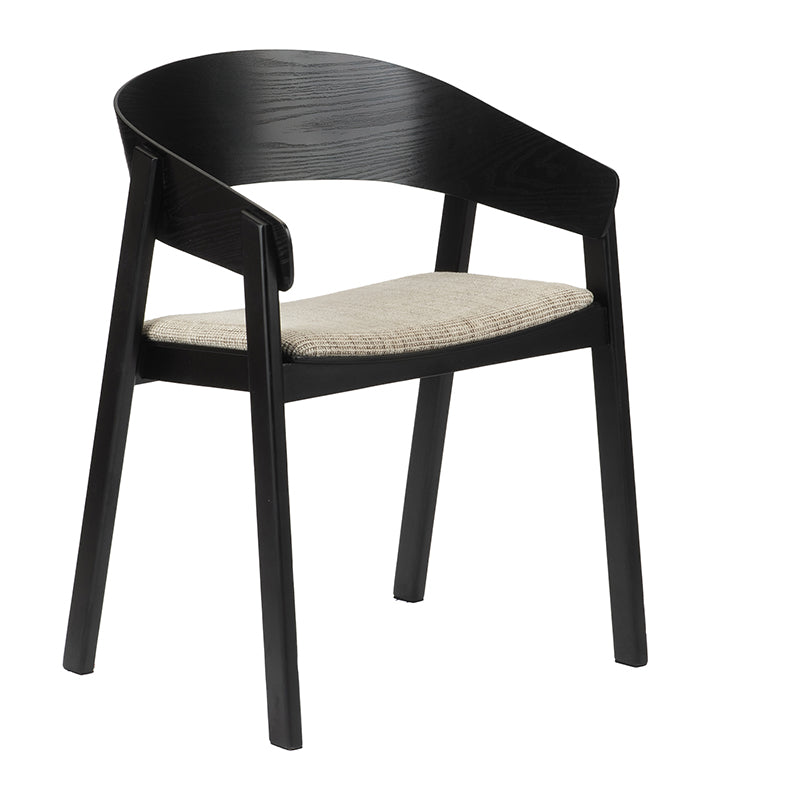Edo Wooden Armchair Black