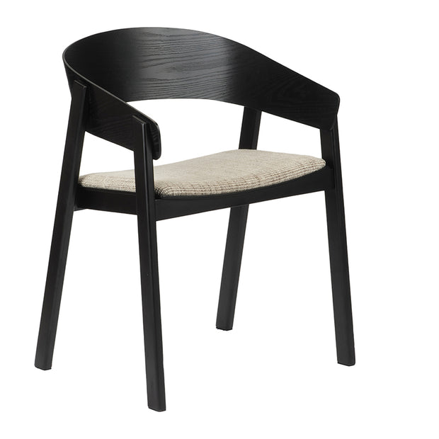 Edo Wooden Armchair Black