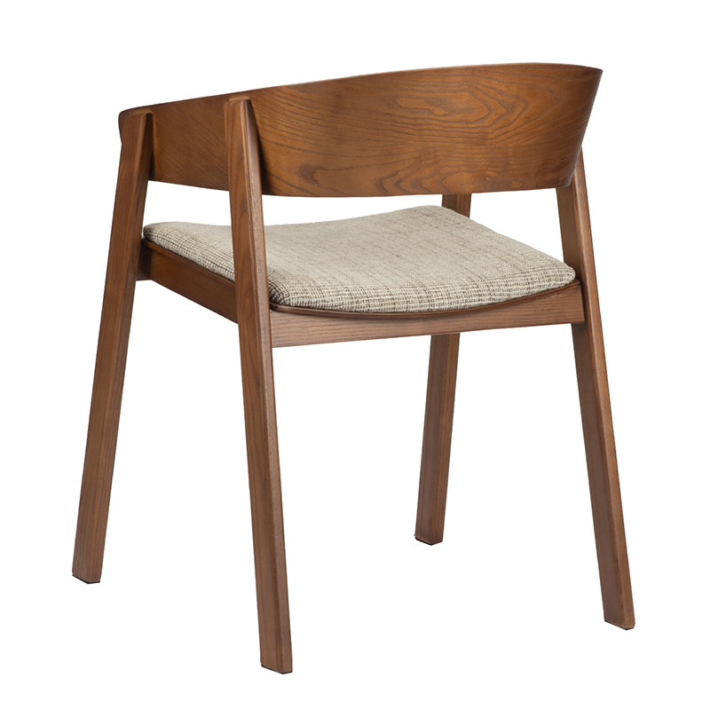Edo Wooden Armchair Reddish