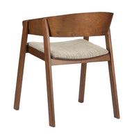Edo Wooden Armchair Reddish