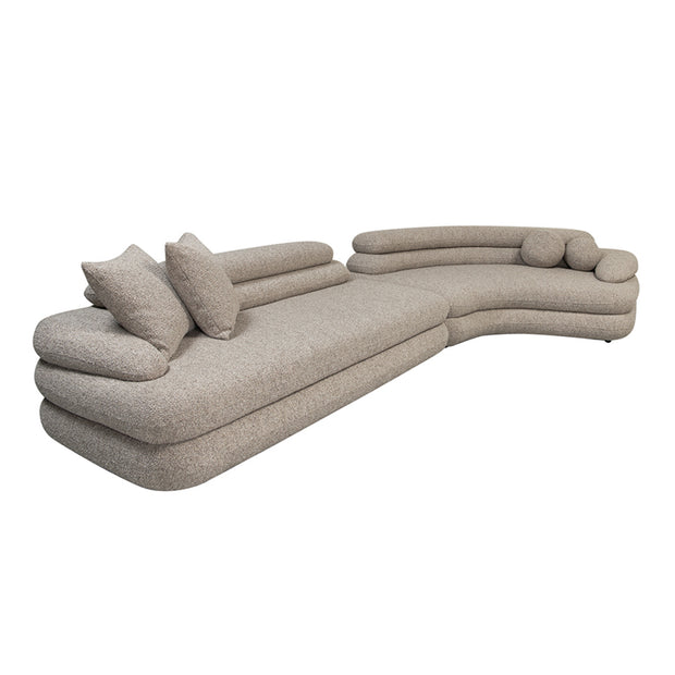 Cairo 6 Seater Sofa Sand Bouclé