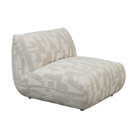 Amsterdam Middle Part Sofa White Glyphs