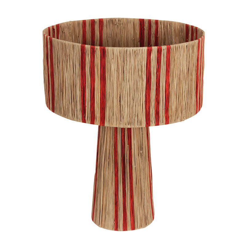 Lamp Raffia Stripe Orange M