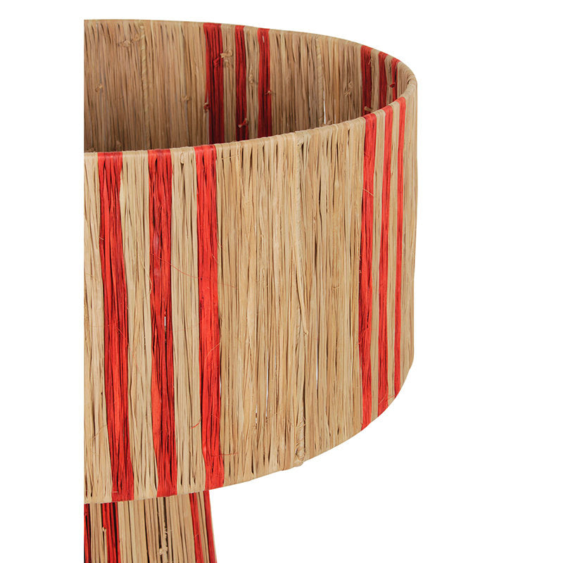 Lamp Raffia Stripe Orange M