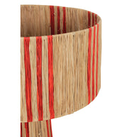 Lamp Raffia Stripe Orange M