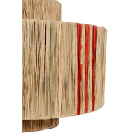 Lampshade Raffia Stripe Orange
