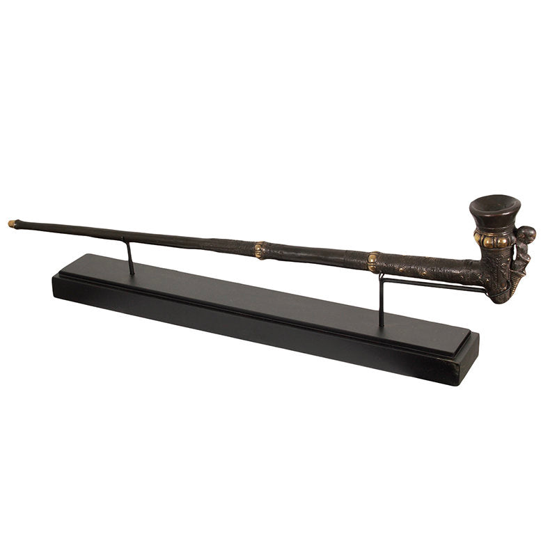 Brass Opium Pipe On Stand