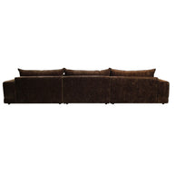 London 6 Seater With Ottoman Sofa Umber