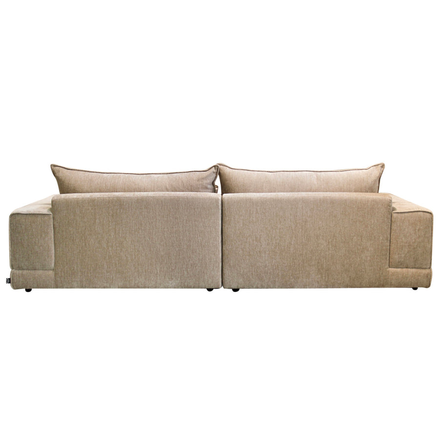 London 3 Seater With Ottoman Sofa Tan