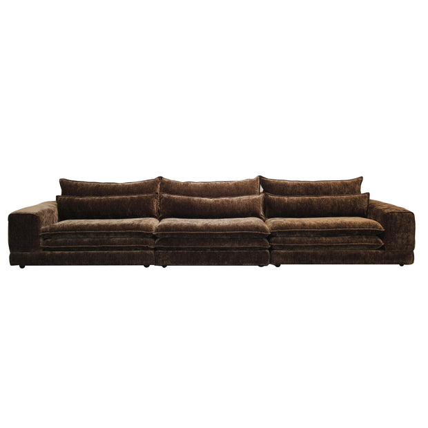 London 6 Seater Sofa Umber