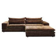 London 3 Seater With Ottoman Sofa Umber