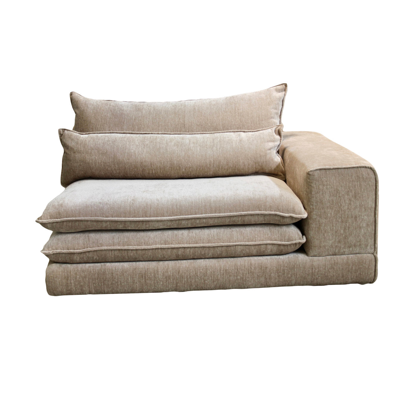 London Right Arm Sofa Tan