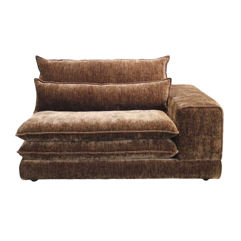 London Right Arm Sofa Umber